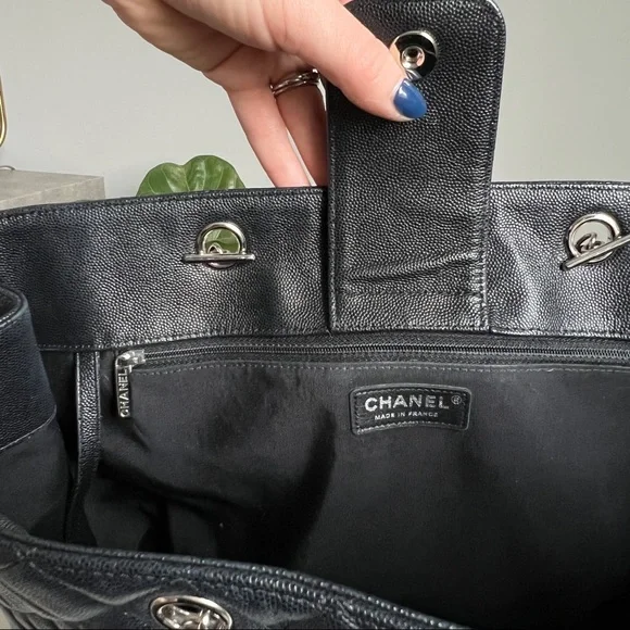 SOLD 🤩 Chanel shopper grain leather tote - Picture 13 of 16